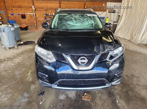 KNMAT2MV6GP598609 2016 NISSAN ROGUE Black Front view