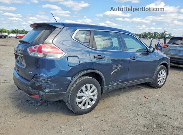 KNMAT2MV6GP613707 2016 NISSAN ROGUE Blue Задня права чверть