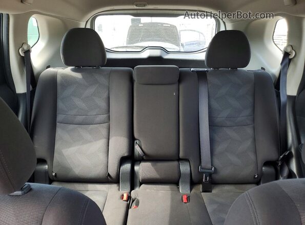 KNMAT2MV6GP613707 2016 NISSAN ROGUE Blue Вид задніх сидінь