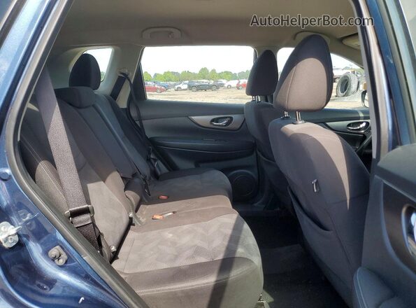KNMAT2MV6GP613707 2016 NISSAN ROGUE Blue Вид задньої частини салону