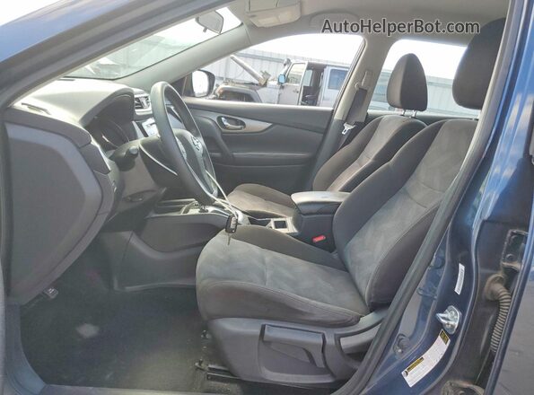 KNMAT2MV6GP613707 2016 NISSAN ROGUE Blue Вид салону спереду