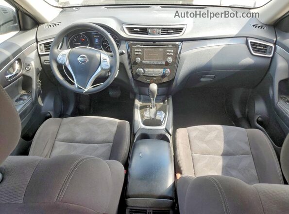 KNMAT2MV6GP613707 2016 NISSAN ROGUE Blue Вид панелі приладів