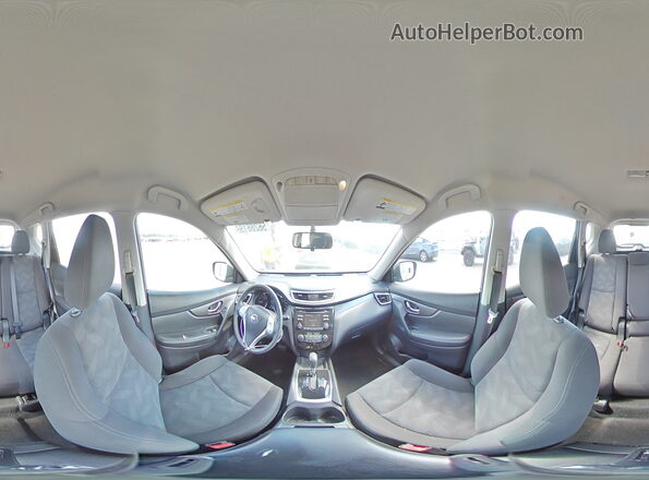 KNMAT2MV6GP613707 2016 NISSAN ROGUE Blue Панорамний вид салону 360°