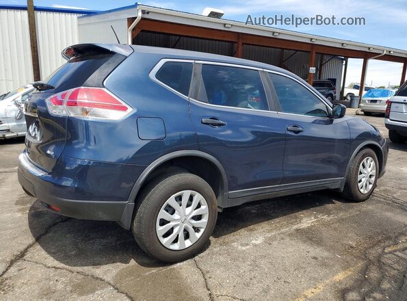 KNMAT2MV6GP628949 2016 NISSAN ROGUE Синий Задняя правая четверть