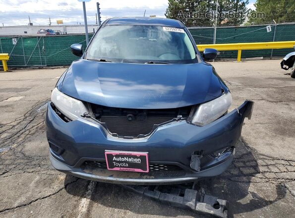 KNMAT2MV6GP628949 2016 NISSAN ROGUE Синий Вид спереди