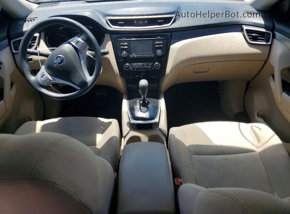 KNMAT2MV6GP628949 2016 NISSAN ROGUE Синий Вид панели приборов