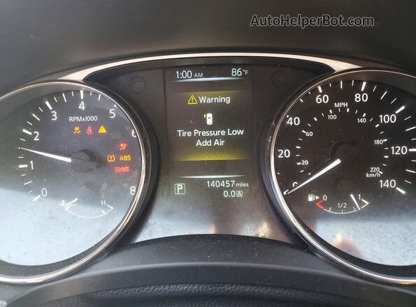KNMAT2MV6GP628949 2016 NISSAN ROGUE Синий Вид щитка приборов