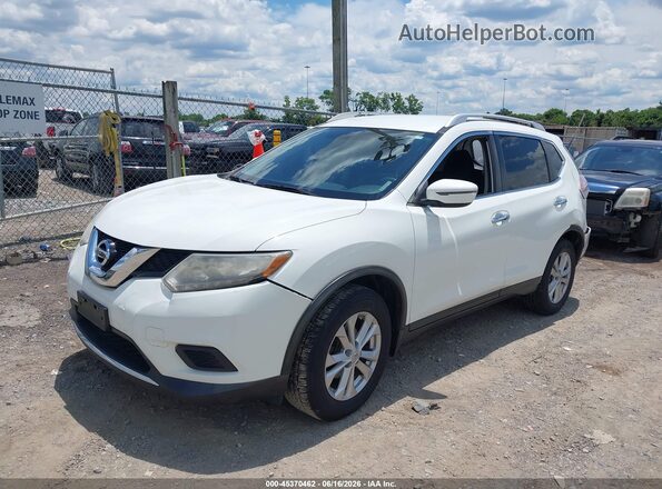 KNMAT2MV6GP629339 2016 NISSAN ROGUE White Առջևի ձախ երեք քառորդ տեսարան