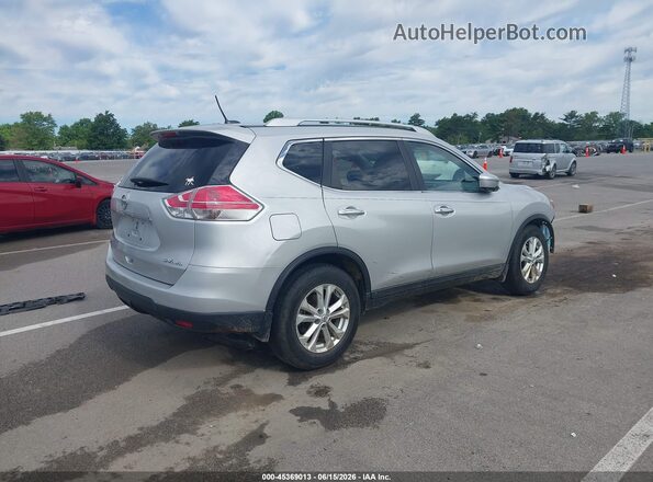 KNMAT2MV6GP662664 2016 NISSAN ROGUE Silver უკანა მარჯვენა