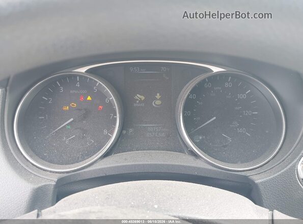 KNMAT2MV6GP662664 2016 NISSAN ROGUE Silver უკანა სავარძლების ხედი