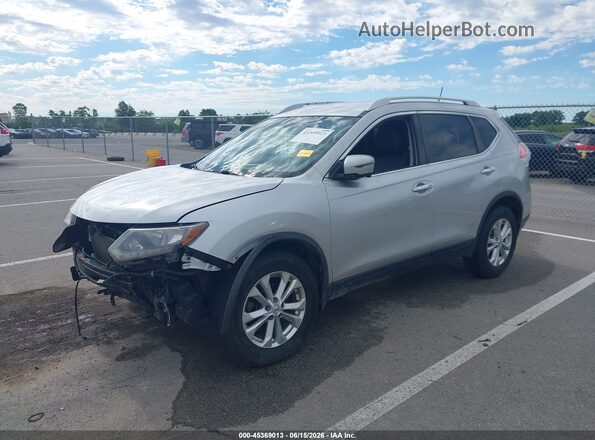 KNMAT2MV6GP662664 2016 NISSAN ROGUE Silver წინა მარცხენა ხედი სამი მეოთხედიდან