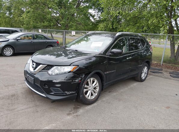 KNMAT2MV6GP689573 2016 NISSAN ROGUE Черный Передняя левая четверть