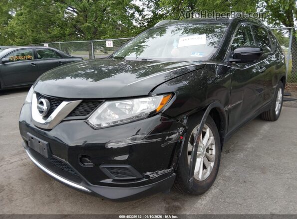 KNMAT2MV6GP689573 2016 NISSAN ROGUE Черный Вид спереди