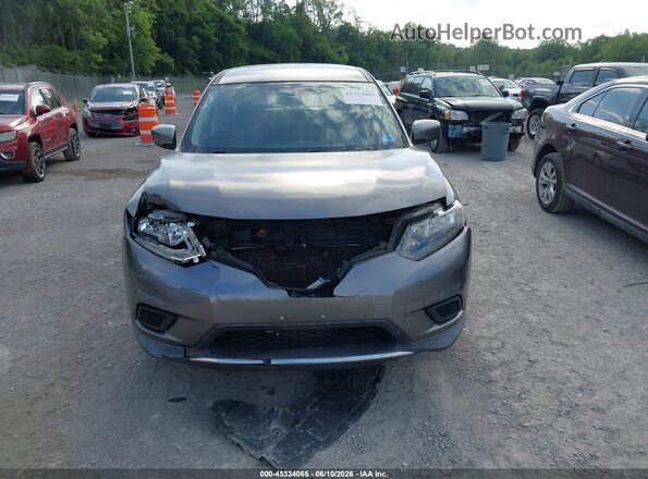 KNMAT2MV6GP712589 2016 NISSAN ROGUE Gray Widok z przodu