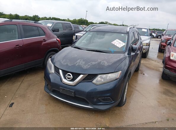KNMAT2MV6GP732096 2016 NISSAN ROGUE Blue Вид спереду