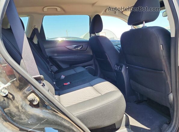 KNMAT2MV6HP526553 2017 NISSAN ROGUE Black Հետևի նստատեղերի տեսք