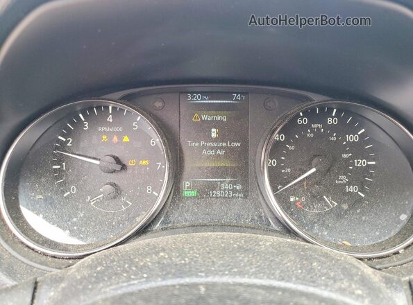 KNMAT2MV6HP552568 2017 NISSAN ROGUE Blue Вид щитка приладів