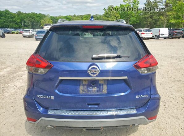 KNMAT2MV6HP552568 2017 NISSAN ROGUE Blue Вид ззаду