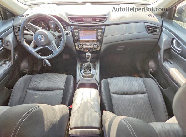 KNMAT2MV6HP593900 2017 NISSAN ROGUE Black Առջևի վահանակի տեսք
