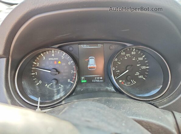 KNMAT2MV6HP593900 2017 NISSAN ROGUE Black Սարքավորումների վահանակի տեսք