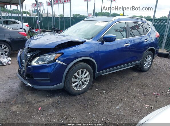 KNMAT2MV6HP617774 2017 NISSAN ROGUE Blue Front left