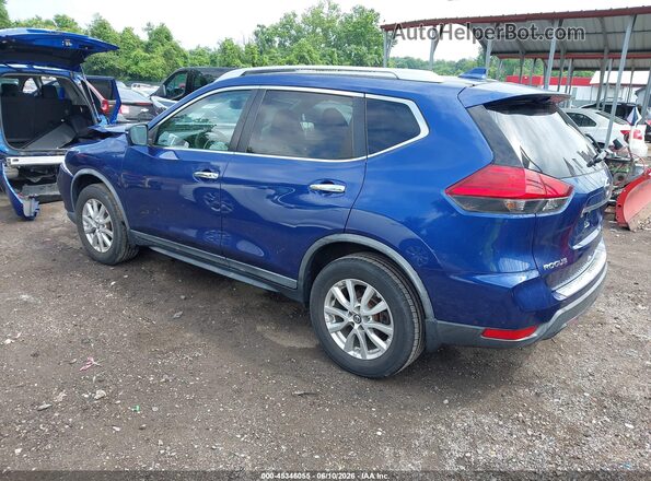 KNMAT2MV6HP617774 2017 NISSAN ROGUE Blue Rear left