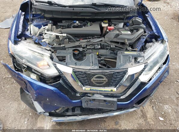 KNMAT2MV6HP617774 2017 NISSAN ROGUE Blue Rear view