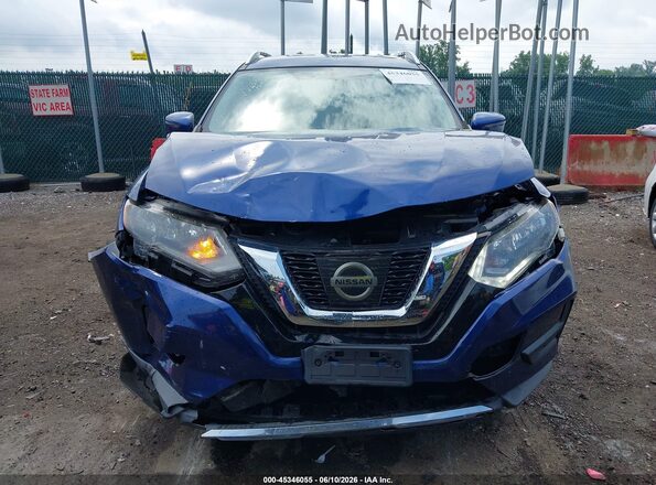 KNMAT2MV6HP617774 2017 NISSAN ROGUE Blue Instrument cluster view