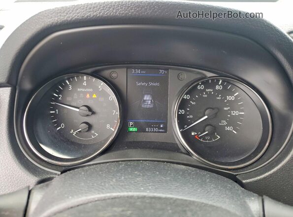 KNMAT2MV6JP506633 2018 NISSAN ROGUE Black Instrument cluster view