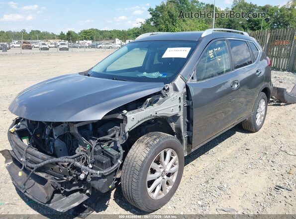 KNMAT2MV6JP536845 2018 NISSAN ROGUE Gray წინა მარცხენა ხედი სამი მეოთხედიდან