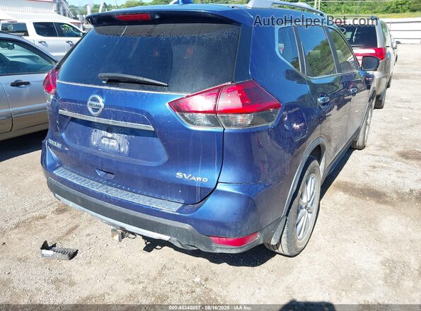 KNMAT2MV6JP566900 2018 NISSAN ROGUE Blue Trasero derecho