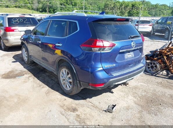 KNMAT2MV6JP566900 2018 NISSAN ROGUE Blue Trasero izquierdo