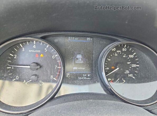 KNMAT2MV6KP511705 2019 NISSAN ROGUE White Vista del cuadro de instrumentos