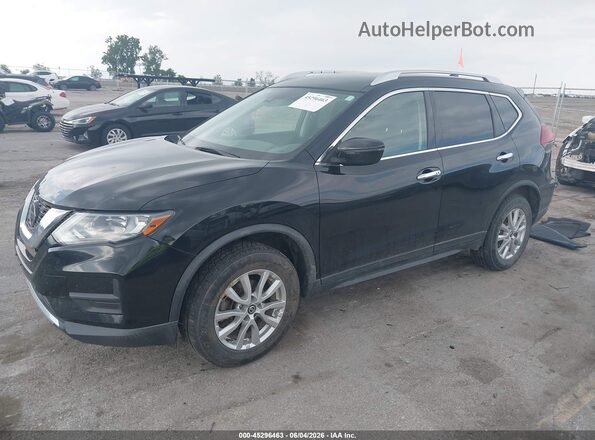 KNMAT2MV6KP527273 2019 NISSAN ROGUE Black Առջևի ձախ երեք քառորդ տեսարան
