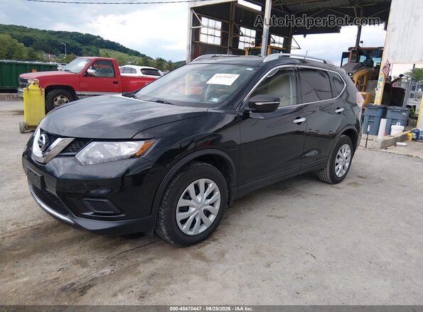 KNMAT2MV7GP595203 2016 NISSAN ROGUE Black Vista tres cuartos delantera izquierda