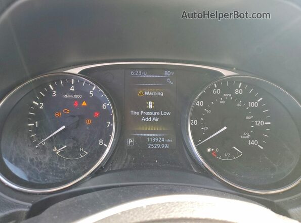 KNMAT2MV7GP634646 2016 NISSAN ROGUE Gray ხელსაწყოთა პანელის ხედი