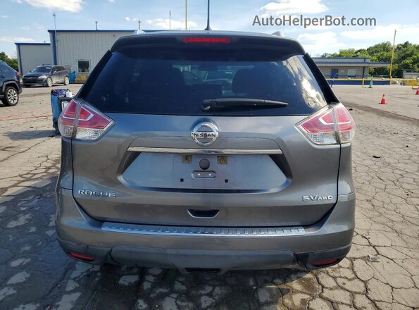 KNMAT2MV7GP634646 2016 NISSAN ROGUE Gray უკანა ხედი