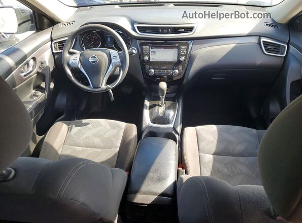 KNMAT2MV7GP634646 2016 NISSAN ROGUE Gray წინა პანელის ხედი
