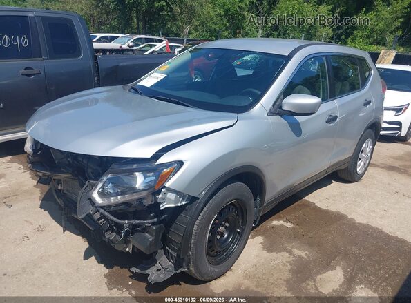 KNMAT2MV7GP662527 2016 NISSAN ROGUE Серебряный Передняя левая четверть