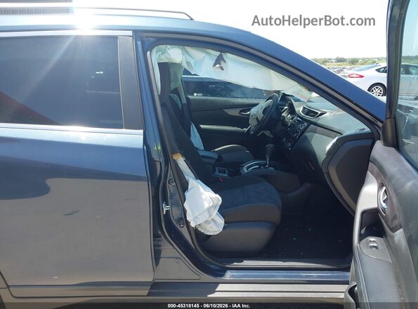 KNMAT2MV7GP673527 2016 NISSAN ROGUE Blue Widok wnętrza z przodu