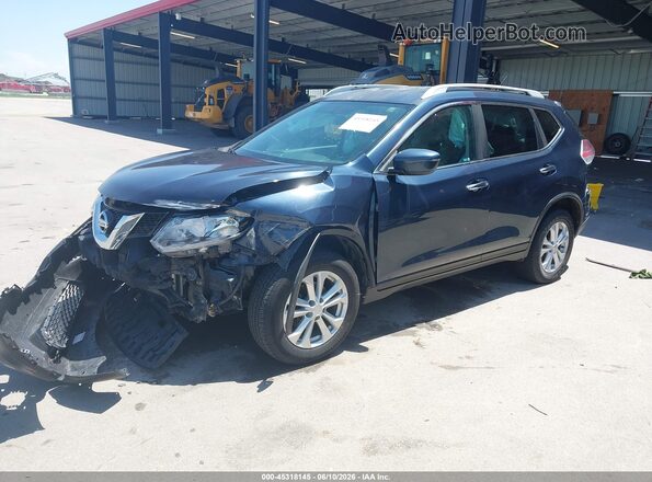 KNMAT2MV7GP673527 2016 NISSAN ROGUE Blue Przód lewy