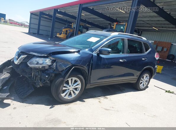 KNMAT2MV7GP673527 2016 NISSAN ROGUE Blue Widok wnętrza 360 stopni