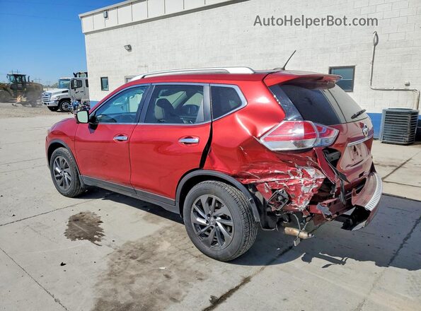 KNMAT2MV7GP709054 2016 NISSAN ROGUE Red Հետևի ձախ