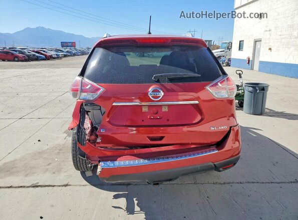 KNMAT2MV7GP709054 2016 NISSAN ROGUE Red Հետևի տեսք