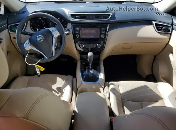 KNMAT2MV7GP709054 2016 NISSAN ROGUE Red Առջևի վահանակի տեսք