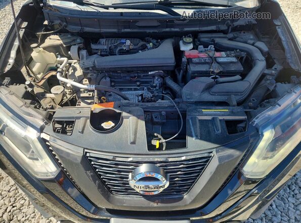 KNMAT2MV7HP517182 2017 NISSAN ROGUE Black ძრავის განყოფილების ხედი
