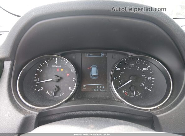 KNMAT2MV7HP530448 2017 NISSAN ROGUE Gray Widok tylnych siedzeń