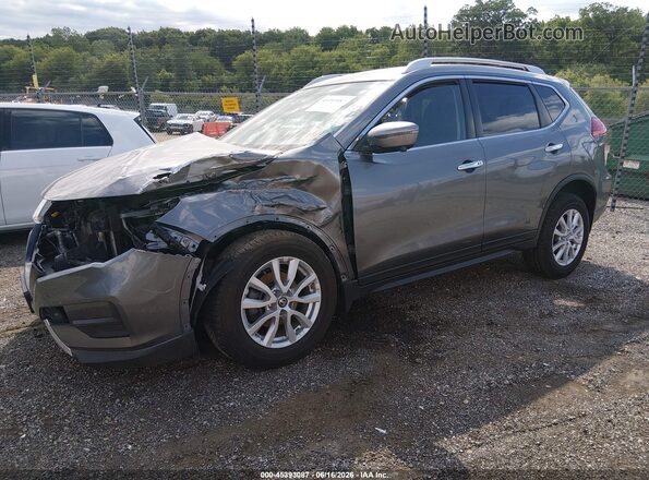 KNMAT2MV7HP551753 2017 NISSAN ROGUE Gray Առջևի ձախ երեք քառորդ տեսարան