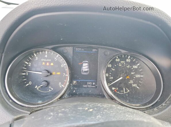 KNMAT2MV7JP536367 2018 NISSAN ROGUE White Instrument cluster view