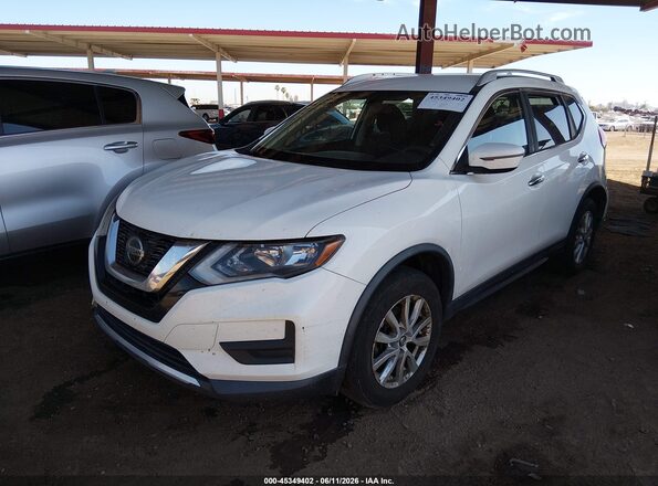 KNMAT2MV7JP542783 2018 NISSAN ROGUE White Առջևի ձախ երեք քառորդ տեսարան